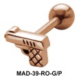 Pistol S316L Tongue Piercing MAD-39